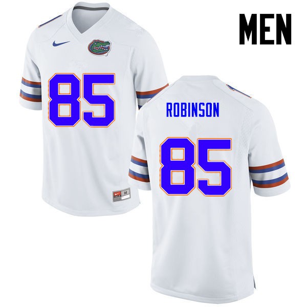 Florida Gators Men #85 James Robinson College Football White